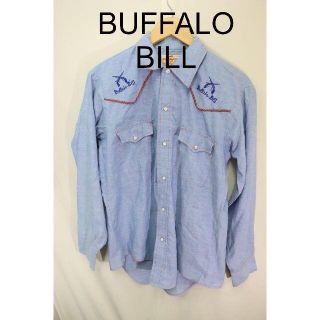 匿名即日発可！70'sBUFFALO BILLウエスタンシャツ/USA古着L(シャツ)