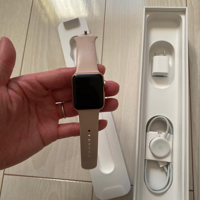 Apple Watch(アップルウォッチ)のAPPLE WATCH series3 38mm ピンクゴールド メンズの時計(腕時計(デジタル))の商品写真