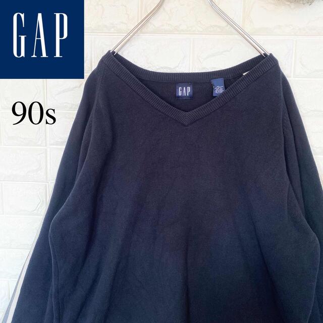 90s  OLD GAP ギャップ コットン ニット 袖ライン スリット