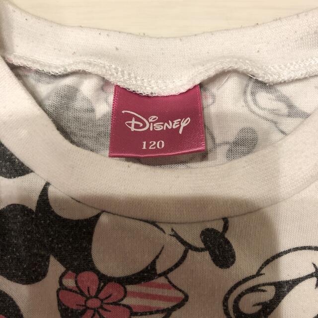 Disney(ディズニー)の子供服　Tシャツ 120 ミニーちゃん　女の子 キッズ/ベビー/マタニティのキッズ服女の子用(90cm~)(Tシャツ/カットソー)の商品写真