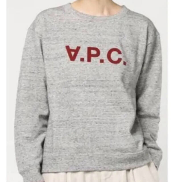 A.P.C(アーペーセー)の【最終お値下げ】美品 A.P.C. スウェット　グレー レディースのトップス(トレーナー/スウェット)の商品写真