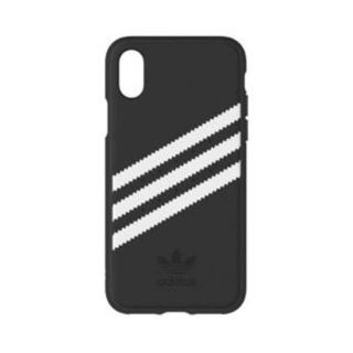 アディダス(adidas)のiPhone X adidas ガゼルストライプケース 黒／白★新品未使用★(iPhoneケース)