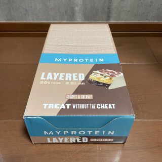 マイプロテイン(MYPROTEIN)のマイプロテイン　レイヤードプロテインバー　クッキー＆クリーム 12本(プロテイン)