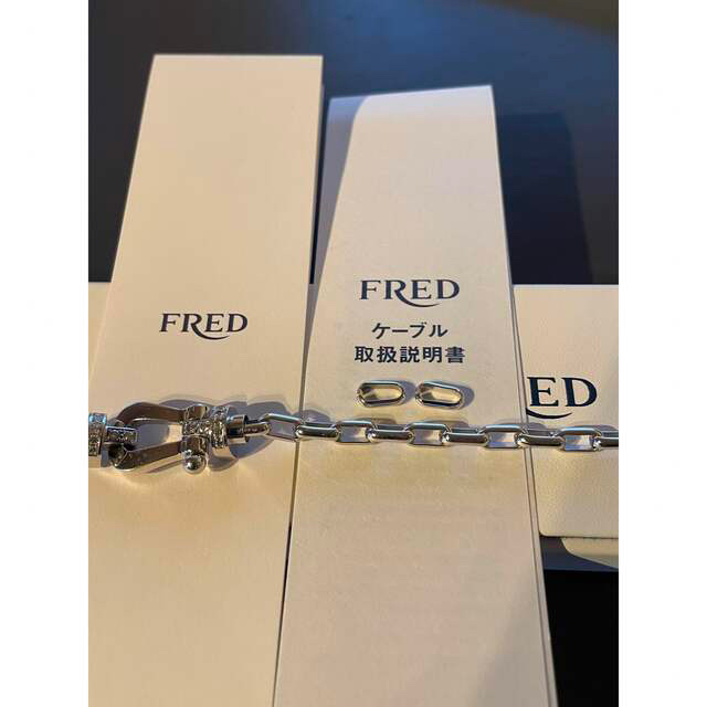 FRED(フレッド)のフレッド FRED フォース10 ホワイトゴールド LM 純正ハーフダイヤ メンズのアクセサリー(ブレスレット)の商品写真