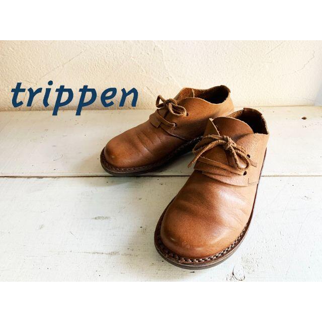 trippen(トリッペン)のtrippen レースアップシューズ 本革 ブラウン 35（23～23.5） レディースの靴/シューズ(スリッポン/モカシン)の商品写真