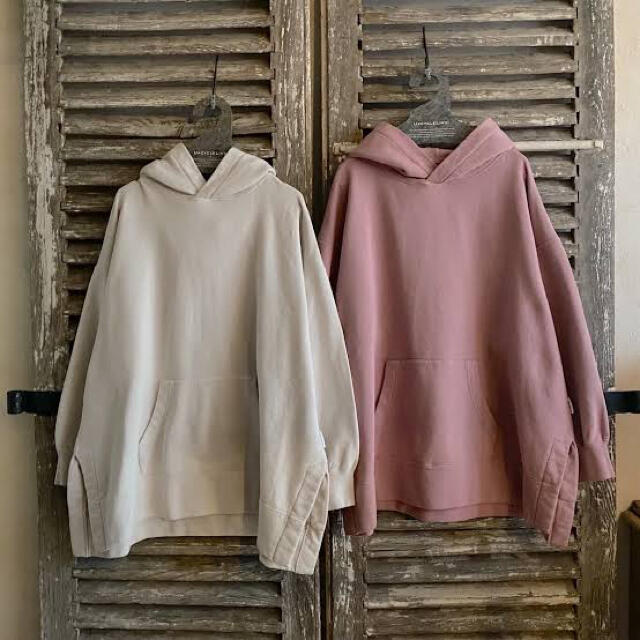nest robe 裏下フード付きプルオーバー〈upcyclelino