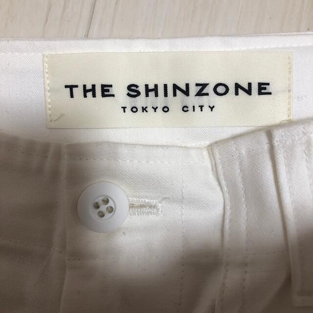 Shinzone(シンゾーン)のお試し価格　shinzone  ベイカーパンツ白 レディースのパンツ(カジュアルパンツ)の商品写真