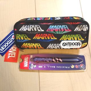 マーベル(MARVEL)のマーベル MARVEL ボックスペンケース 筆箱 フリクション ペンポーチ 新品(キャラクターグッズ)