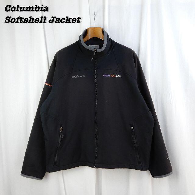 Columbia Softshell Jacket Black 2000s XL