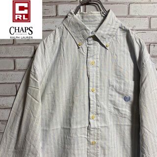 チャップス(CHAPS)の90s 古着 チャップス ラルフローレン 刺繍ロゴ ゆるだぼ ビッグシルエット(シャツ)