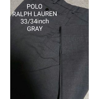 ラルフローレン(Ralph Lauren)のPOLO RALPH LAUREN ストレッチ チノパンツ 33 トラウザー 灰(チノパン)