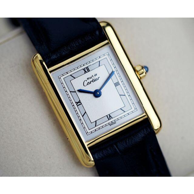 Cartier - 美品 カルティエ マスト タンク シルバーダイアル ローマン SM