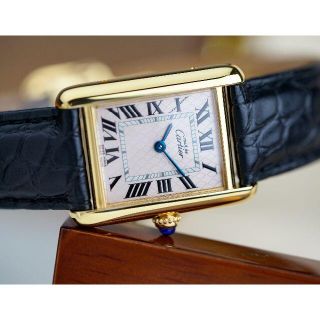 カルティエ(Cartier)の美品 カルティエ マスト タンク アクアリーノ Xmas限定モデル SM(腕時計)