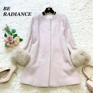 美品 BE RADIANCE ノーカラーコート M