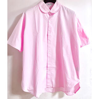 スピンズ(SPINNS)のSPINNS スピンズ オーバーサイズシャツ シャツ ピンク シンプル 無地(シャツ)