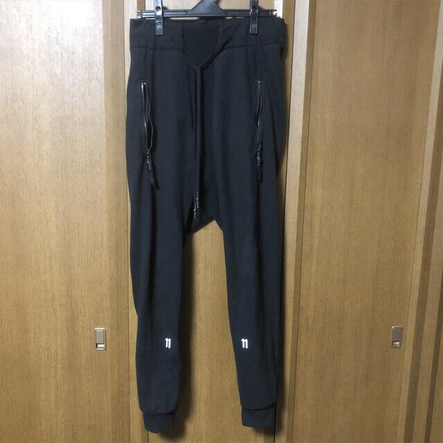 11by boris bidjan saberi 刺繍サルエルパンツ(黒) - サルエルパンツ
