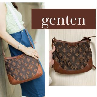 ゲンテン(genten)の日曜まで大幅値下げ‼️ genten ショルダーバッグ　モノグラム(ショルダーバッグ)