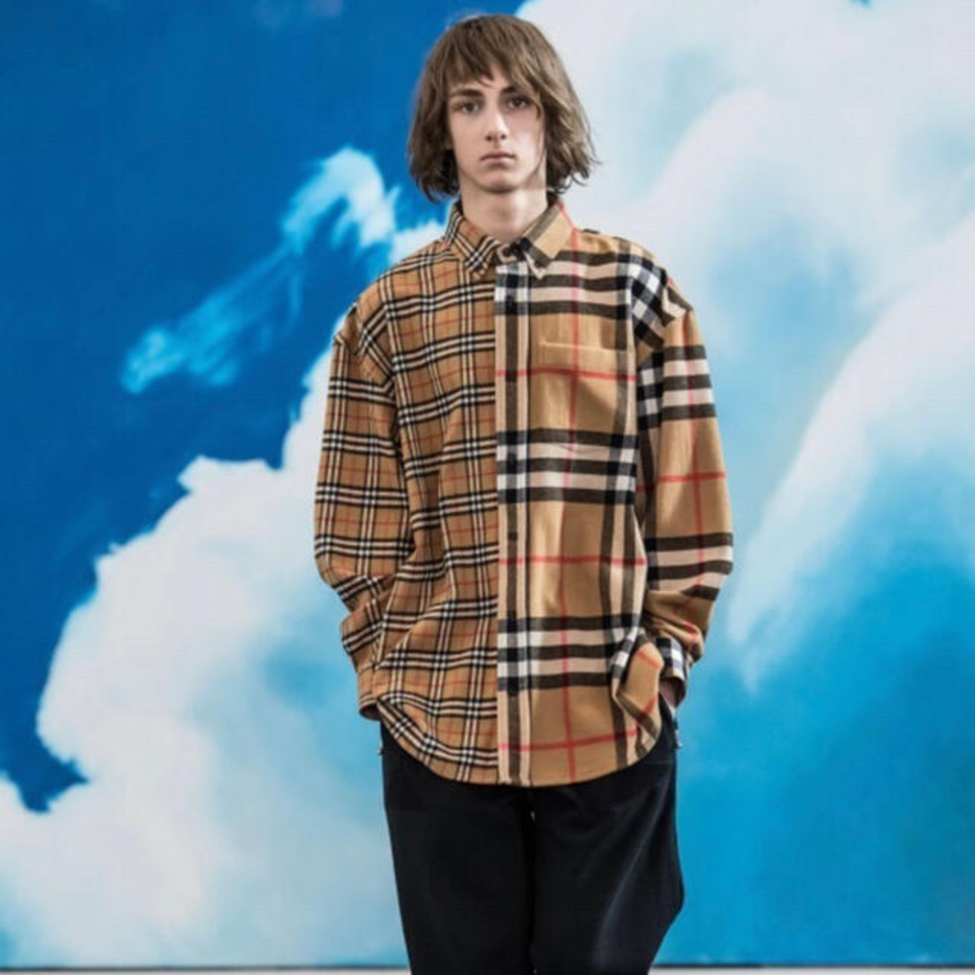 18aw ビッグシャツ　チェック柄　新品　定価以下