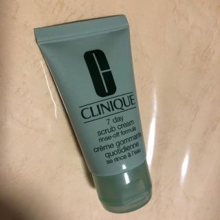 クリニーク(CLINIQUE)のお値下げしました!クリニーク　スクラブ　洗顔　新品(洗顔料)