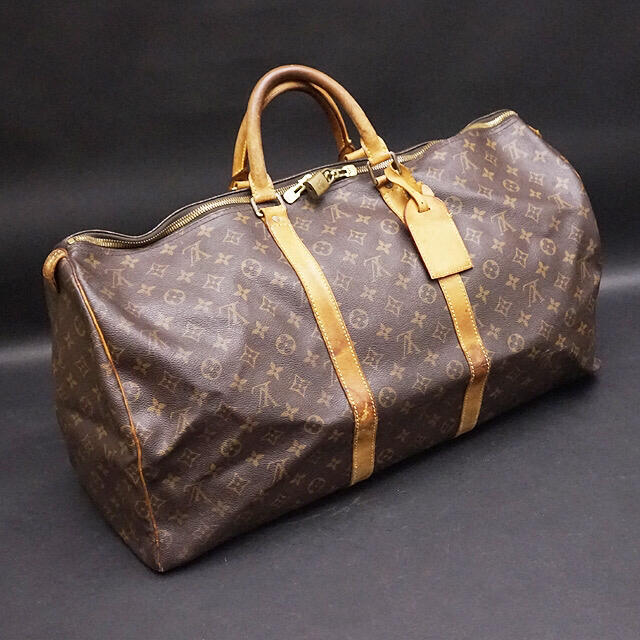 冬の華 LOUIS VUITTON ルイヴィトン キーポル55 ボストンバッグ 本物