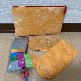 【SALE!】エミレーツ航空アメニティ（オレンジ）(旅行用品)