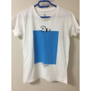 グラニフ(Design Tshirts Store graniph)のTシャツ パンダ 白 ホワイト 水色(Tシャツ(半袖/袖なし))