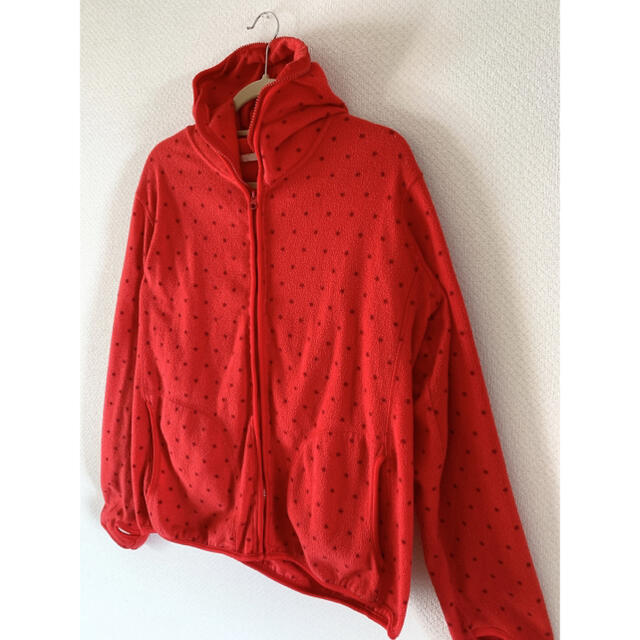 H&M(エイチアンドエム)のH&M hoodie dot  color：red メンズのトップス(パーカー)の商品写真