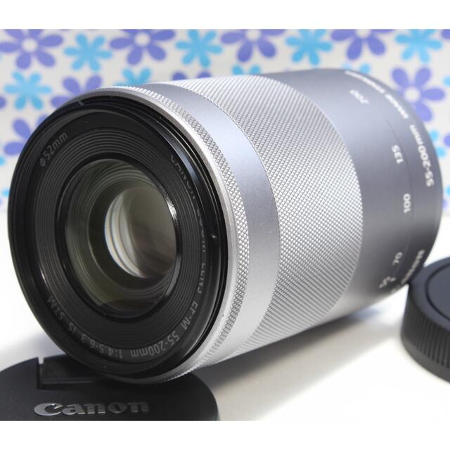ミラーレス望遠☆キャノン EF-M 55-200mm IS STM☆手振れ補正