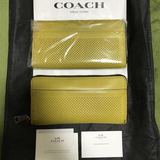 コーチ(COACH)のコーチ黄色財布 新品未使用 中古品セット(長財布)