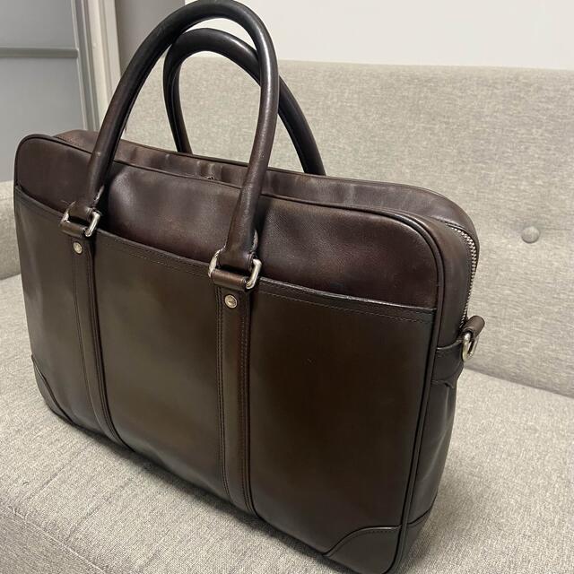 美品】 コーチ ビジネスバッグ ブリーフケース A4収納 ダークブラウン