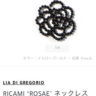 H.P.FRANCE - リアディグレゴリオ 18k オニキス ネックレス