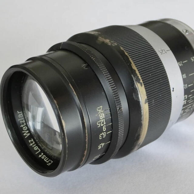 ★【送料無料】Leica ライカ f1.9 レンズフード付き クローム・クローム