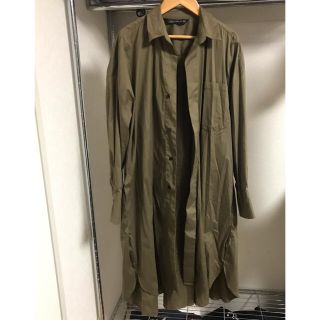 ザラ(ZARA)のZARA ロングシャツ　カーキ　ワンピース(その他)