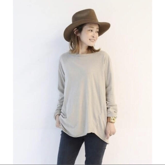 DEUXIEME CLASSE(ドゥーズィエムクラス)のDeuxieme Classe　Layering Tシャツ　ベージュ レディースのトップス(Tシャツ(長袖/七分))の商品写真