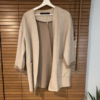 ザラ(ZARA)のZARA 薄手コート(ノーカラージャケット)