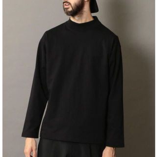 ビューティアンドユースユナイテッドアローズ(BEAUTY&YOUTH UNITED ARROWS)の【 未使用 】BLACK ワイドフォルム モックネック カットソー S(Tシャツ/カットソー(七分/長袖))