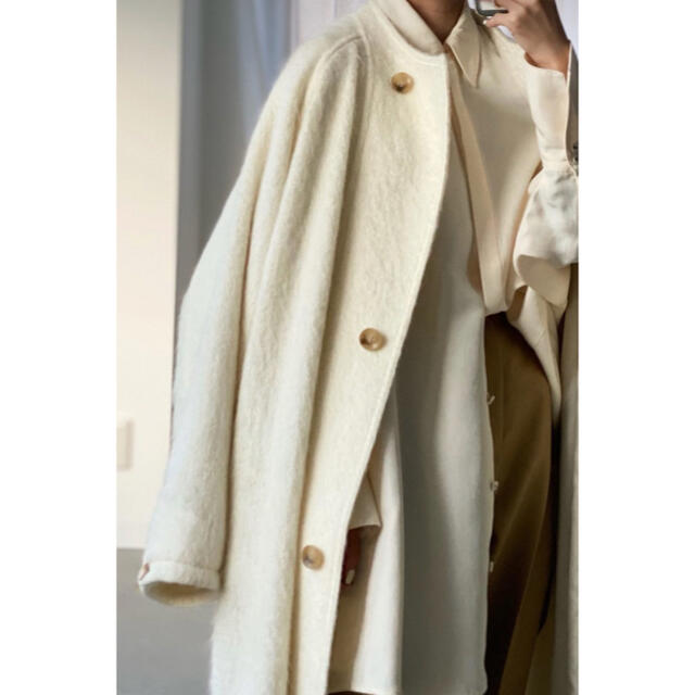 Louren volume shaggy long coat ローレン