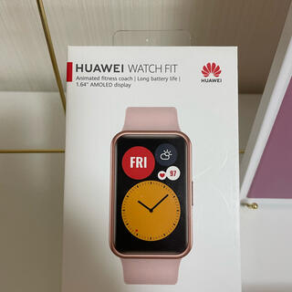 ファーウェイ(HUAWEI)のHUAWEI WATCH FIT サクラピンク(腕時計(デジタル))