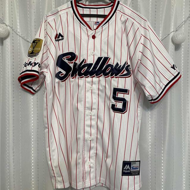 東京ヤクルトスワローズ 優勝ワッペン付き レプリカユニフォーム#5