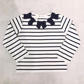 ロペピクニック(Rope' Picnic)のRope Picnic KIDS ロペピクニックキッズ　ボーダーリボン新品未使用(Tシャツ/カットソー)