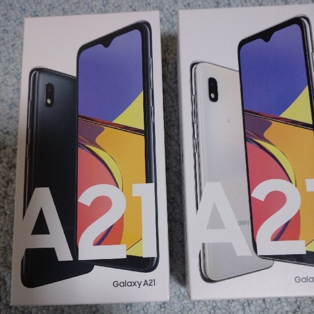 Galaxy A21 ホワイト ブラック　2台セット