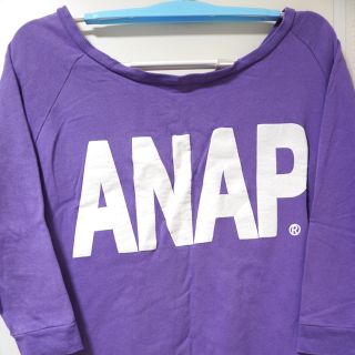 アナップ(ANAP)のANAP　オフショル　トレーナー　ロング(トレーナー/スウェット)