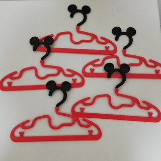 ディズニー(Disney)の錦化成 ハンガー ミッキーマウス ベビーハンガー 5本組(押し入れ収納/ハンガー)