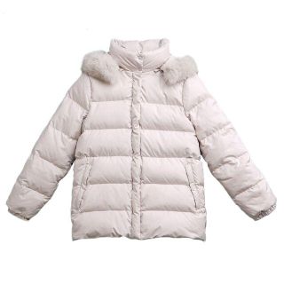 モンクレール(MONCLER)のy__co様専用　モンクレール　ダウン　ヴァレンティーヌ　ファー　00　ベージュ(ダウンジャケット)