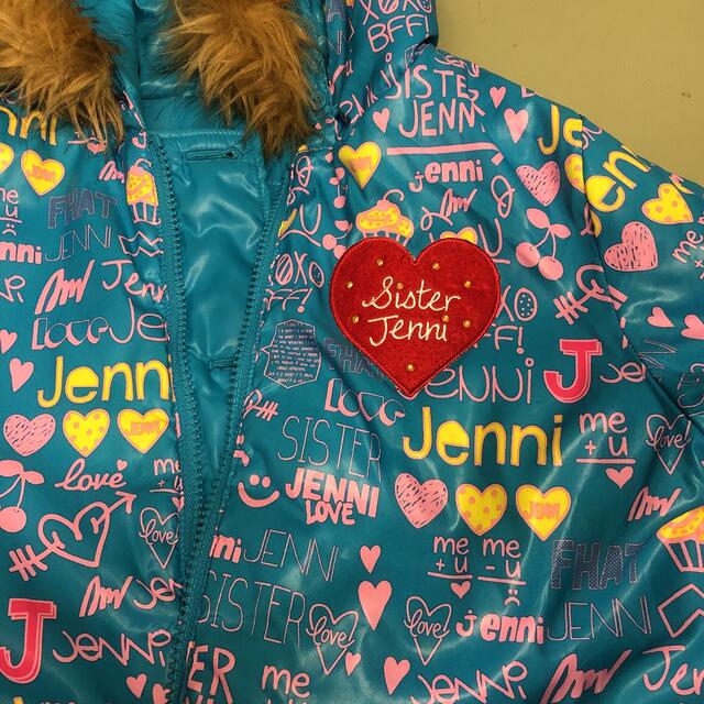 JENNI(ジェニィ)のシスタージェニィ リバーシブルダウンジャケット キッズ/ベビー/マタニティのキッズ服女の子用(90cm~)(ジャケット/上着)の商品写真