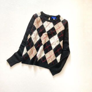 バーバリーブルーレーベル(BURBERRY BLUE LABEL)の美品✨ブルーレーベルクレストブリッジ カシミヤ×モヘヤ ニット BURBERRY(ニット/セーター)