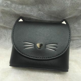 ケイトスペードニューヨーク(kate spade new york)のkate spade　new york コインケース　猫　レザー　新品未使用(コインケース)