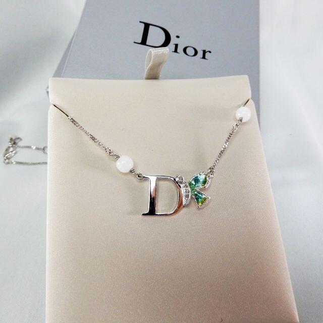 返品交換不可 美品 Christian Dior ディオール ネックレス シルバー 蝶 asakusa.sub.jp