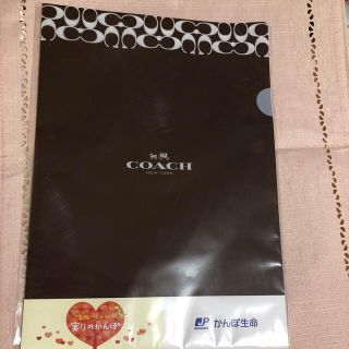 コーチ(COACH)のコーチ　かんぽ生命クリアファイル、ハンカチ(ハンカチ)