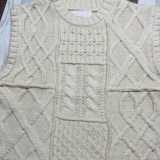 TODAYFUL  Cable  Knit Vest  ケーブルニットベスト 3